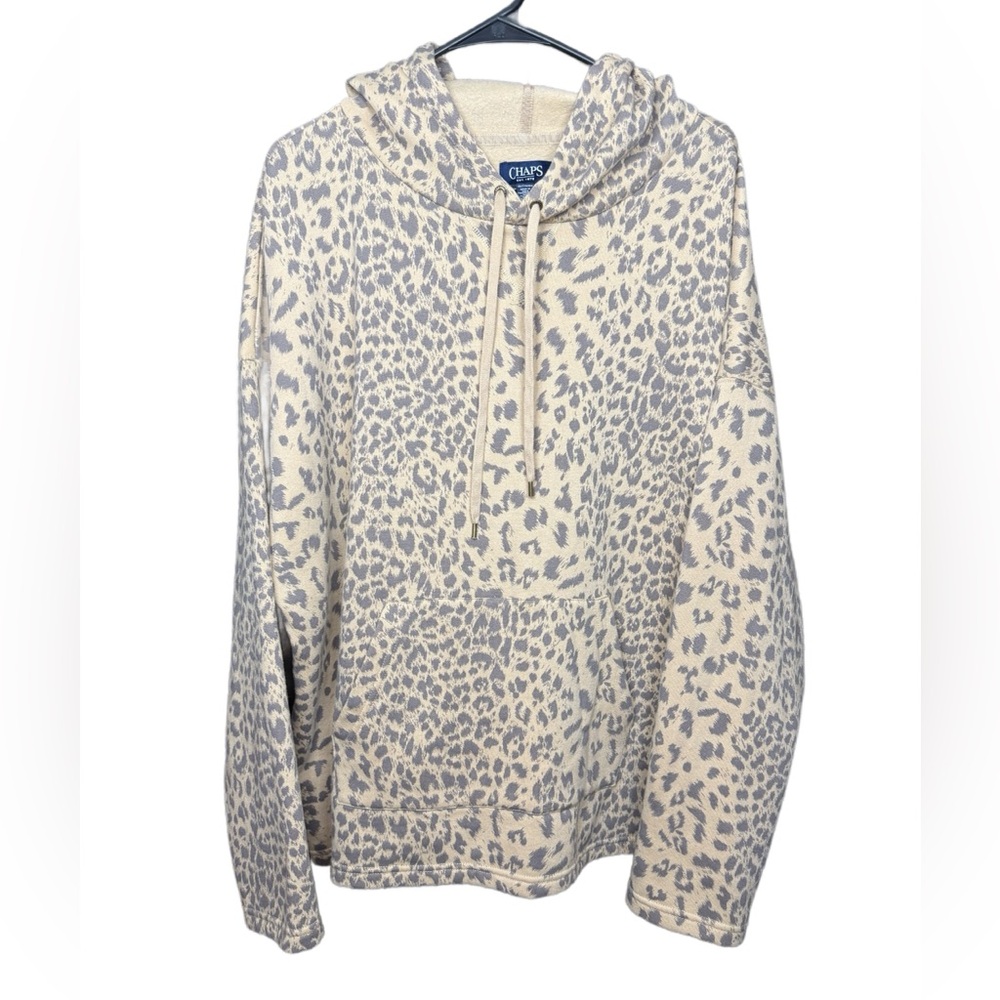 Chaps Leopard Print Women’s XXL Hoodie